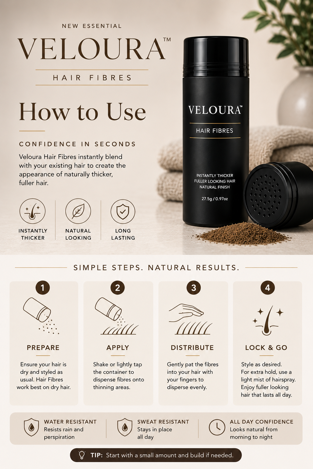 Veloura™ Premium Hair Fibres