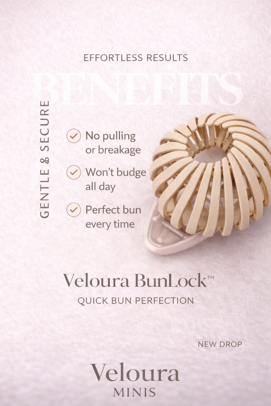 Veloura BunLock™ | Effortless Expanding Hair Clip